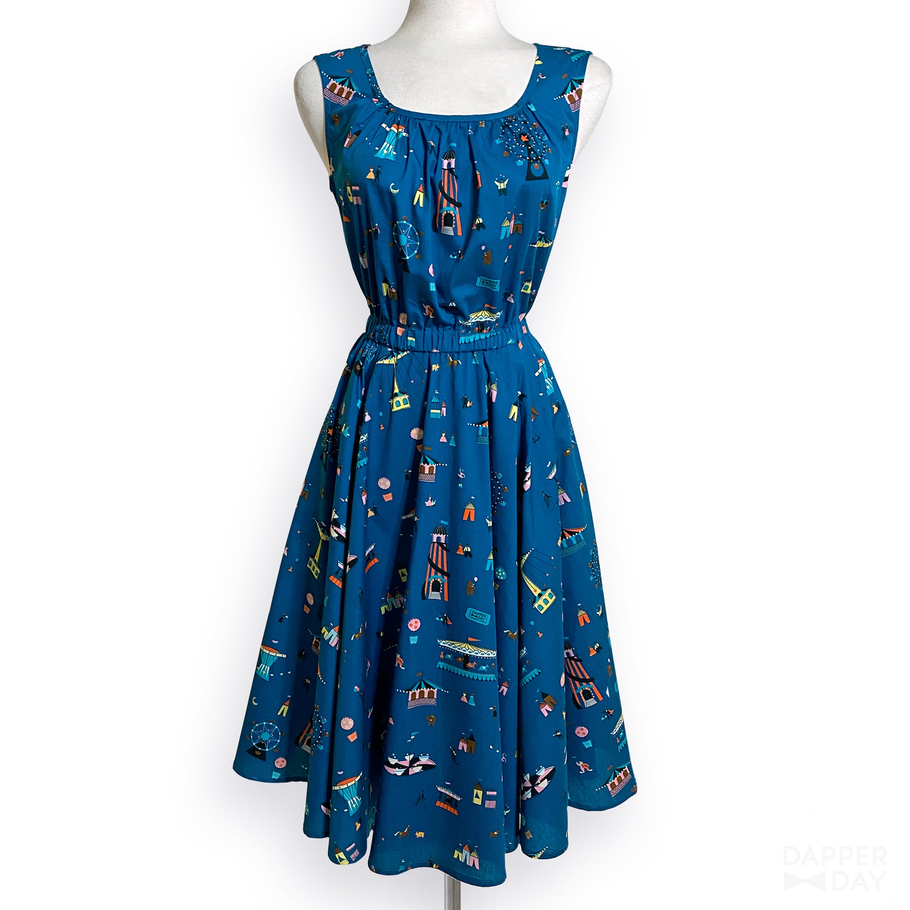 'County Fair' Cotton Popover Dress 4X 'County Fair' Cotton Popover Dress 4X