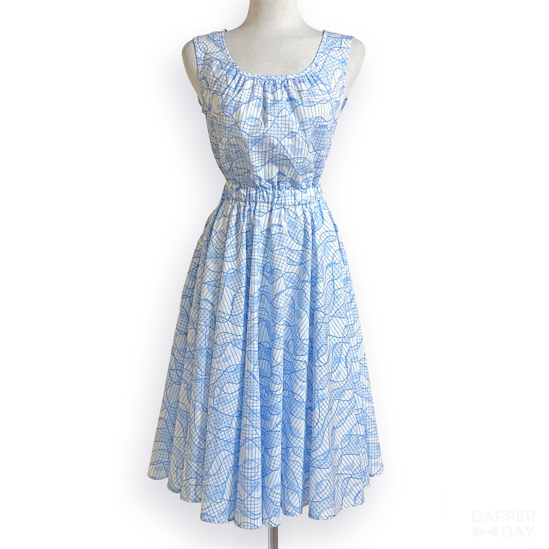 'Roller Coaster' Cotton Popover Dress - Final Sale SMALL 'Roller Coaster' Cotton Popover Dress - Final Sale SMALL