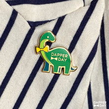 Load image into Gallery viewer, Dapper Dino Pin in Green
