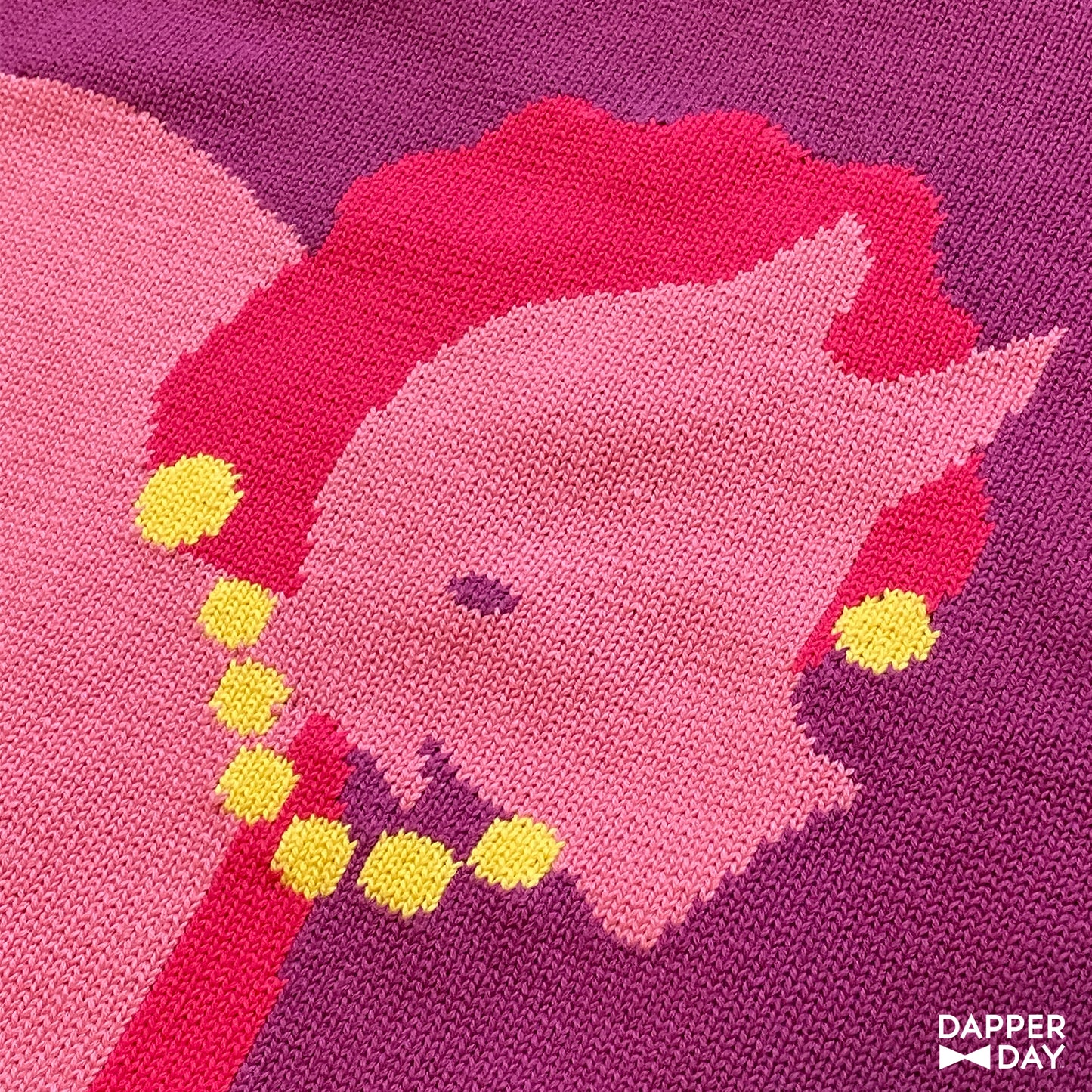 Pink Triceratops Knit Pullover