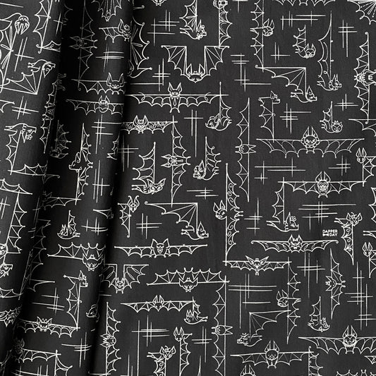 'Bats' Night Out' Cabana Shirt in Cotton - PREORDER Ships Oct 13