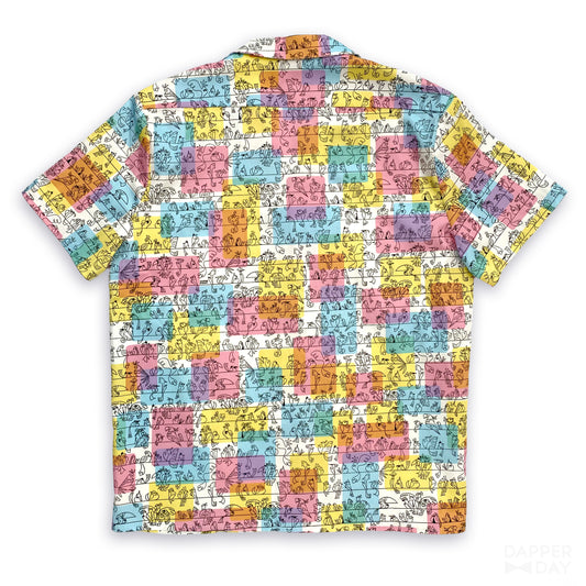 'Birds of a Feather' Cabana Shirt in Cotton