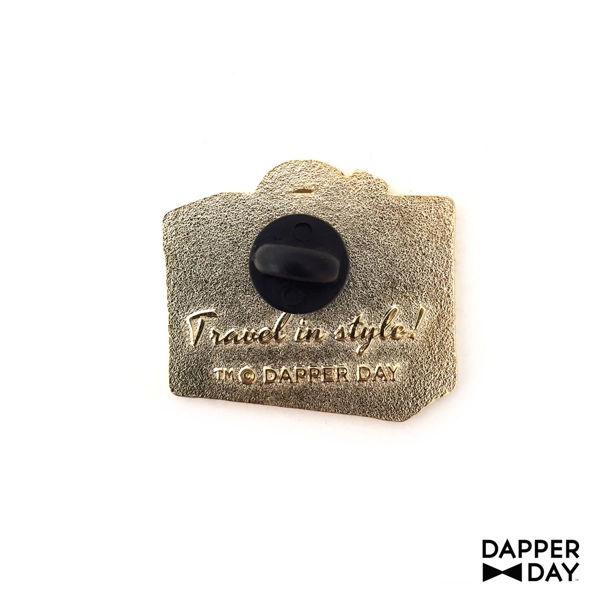 DAPPER DAY Luggage Lapel Pin, White - Final Sale
