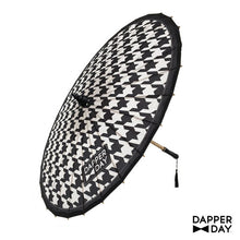 Load image into Gallery viewer, Houndstooth Print Parasol
