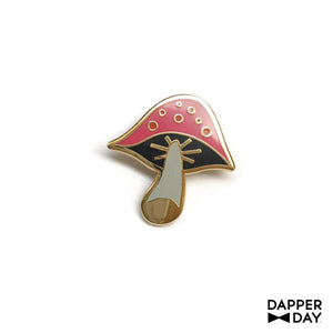 Pink Mushroom Pin