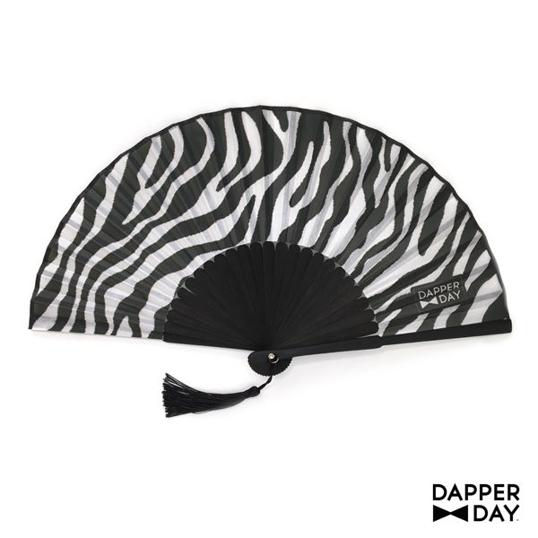 Zebra Print Fan - Final Sale