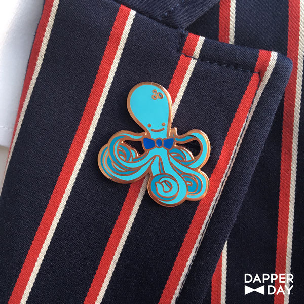 Happy Octopus Pin - Final Sale