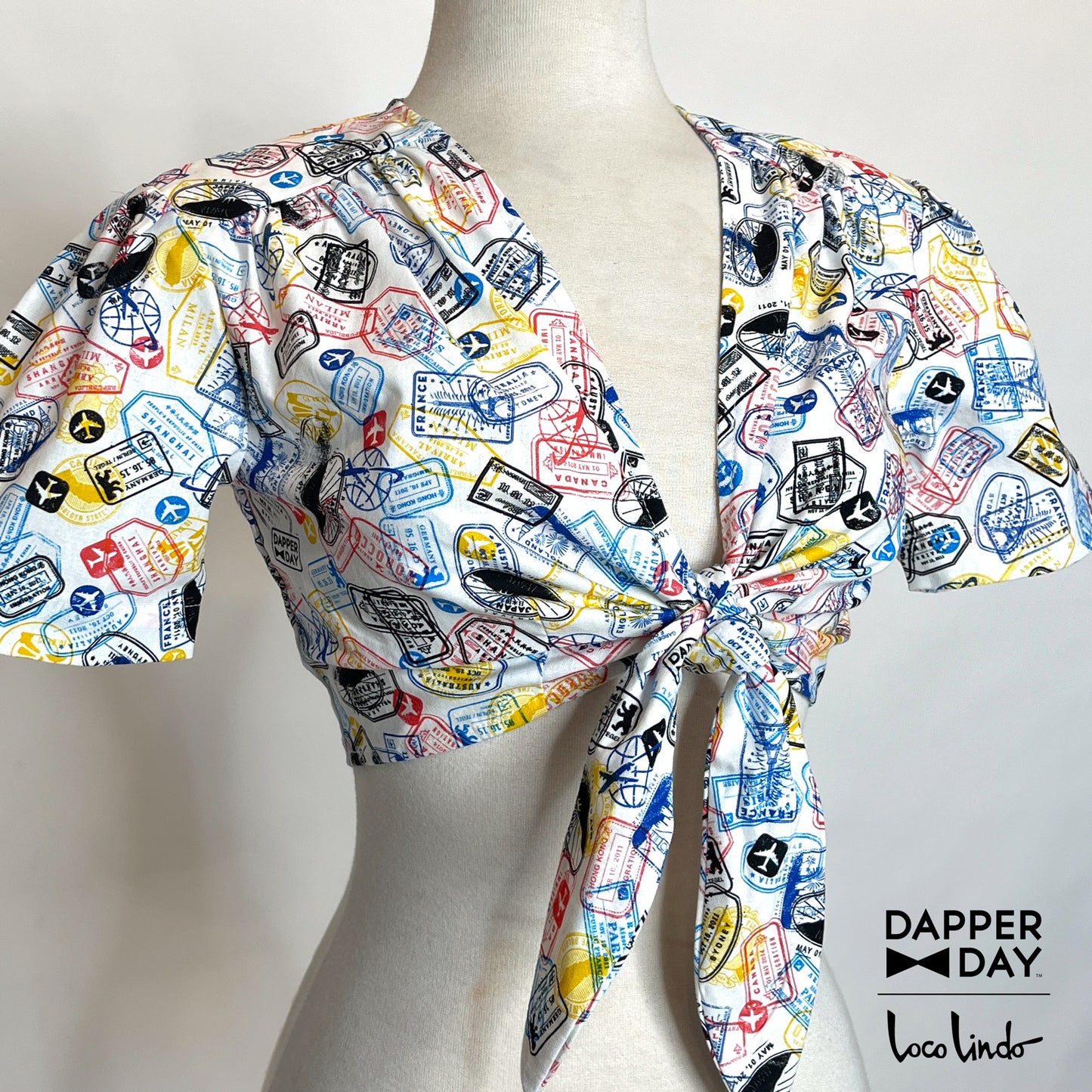 *ONLY 2X LEFT* 'Passport Confetti' Cotton Daisy Top - Final Sale