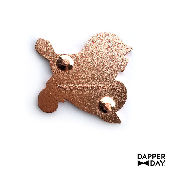 Rose Gold Blue Bird Pin - Final Sale