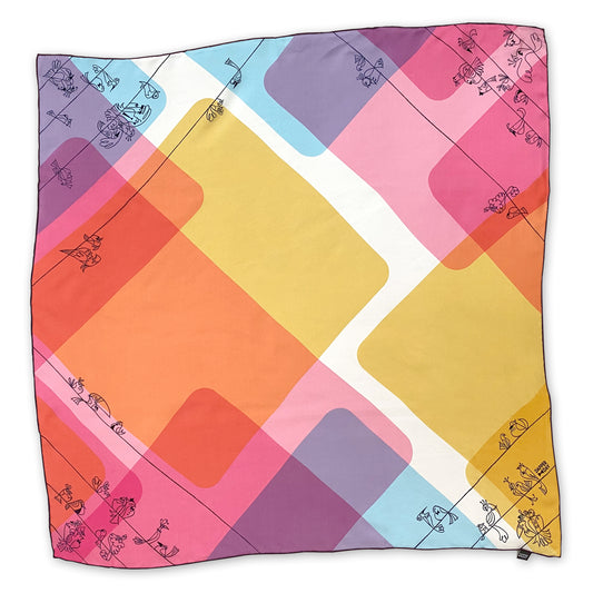 Birds of a Feather Silk Scarf - Final Sale