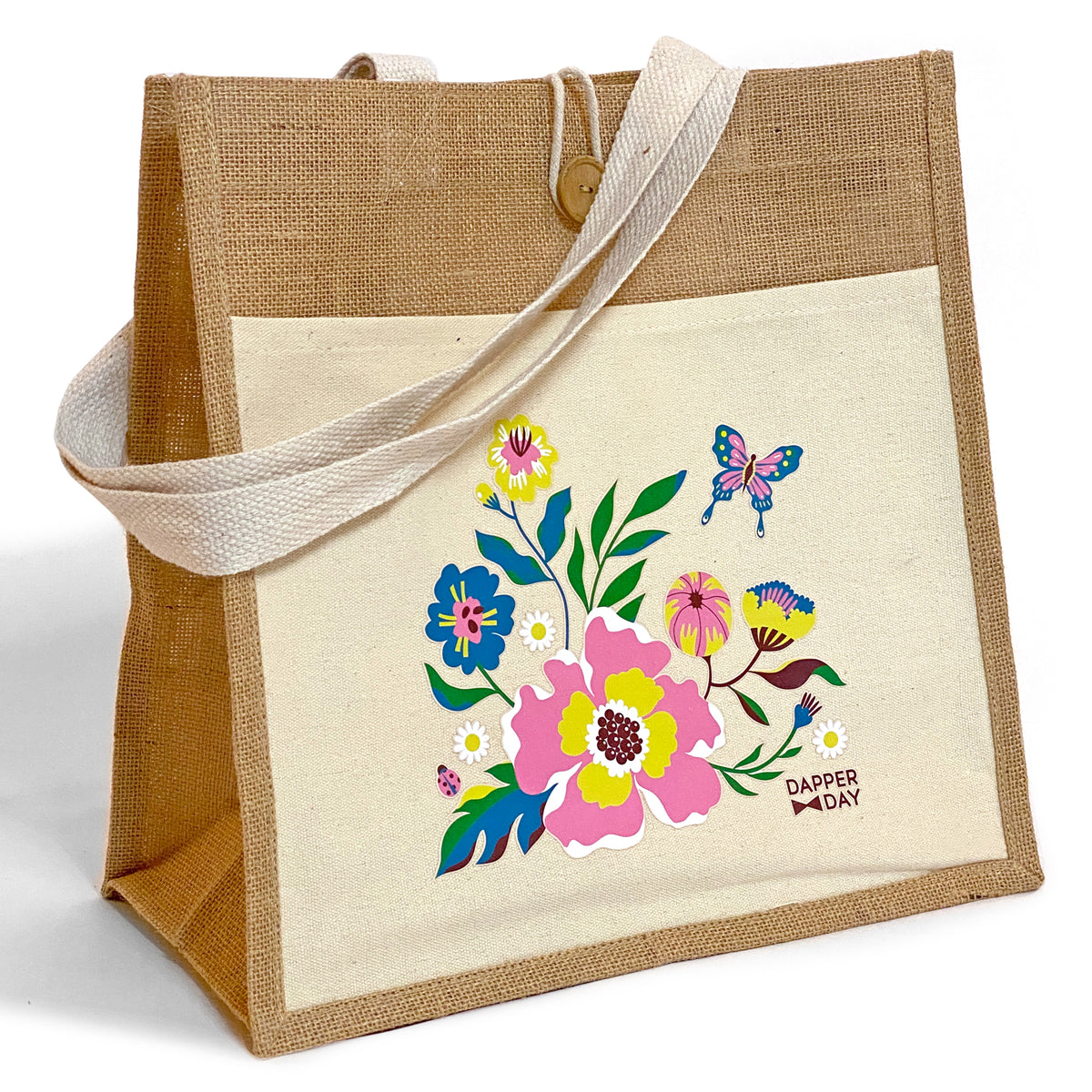 Garden Party Jute Bag Final Sale