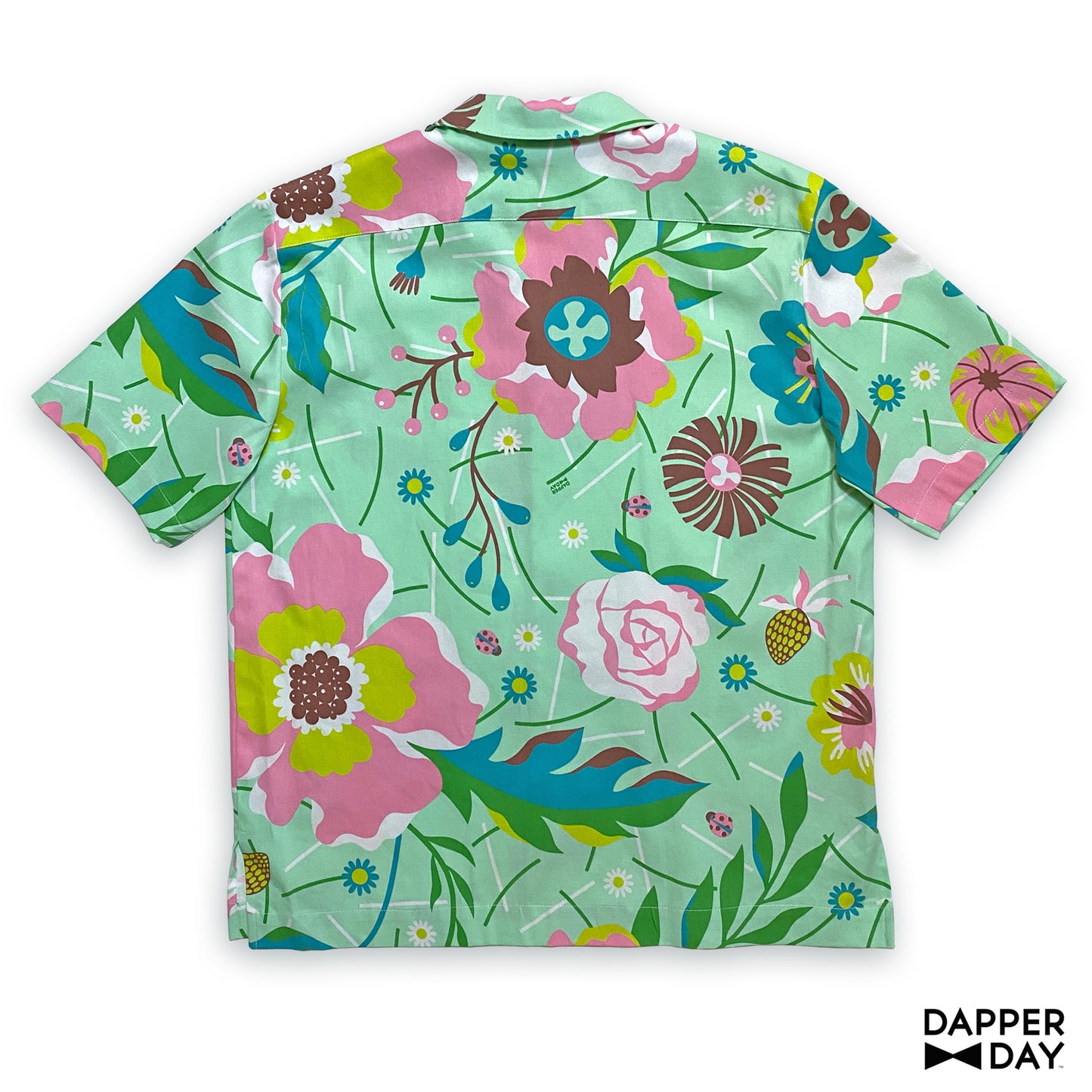 ‘Garden Party’ Cabana Shirt in Cotton (Mint) - Final Sale