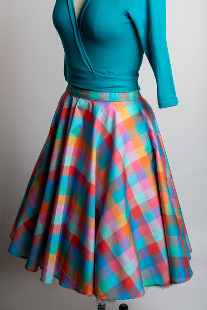 Circle Skirt - Rainbow Sherbet