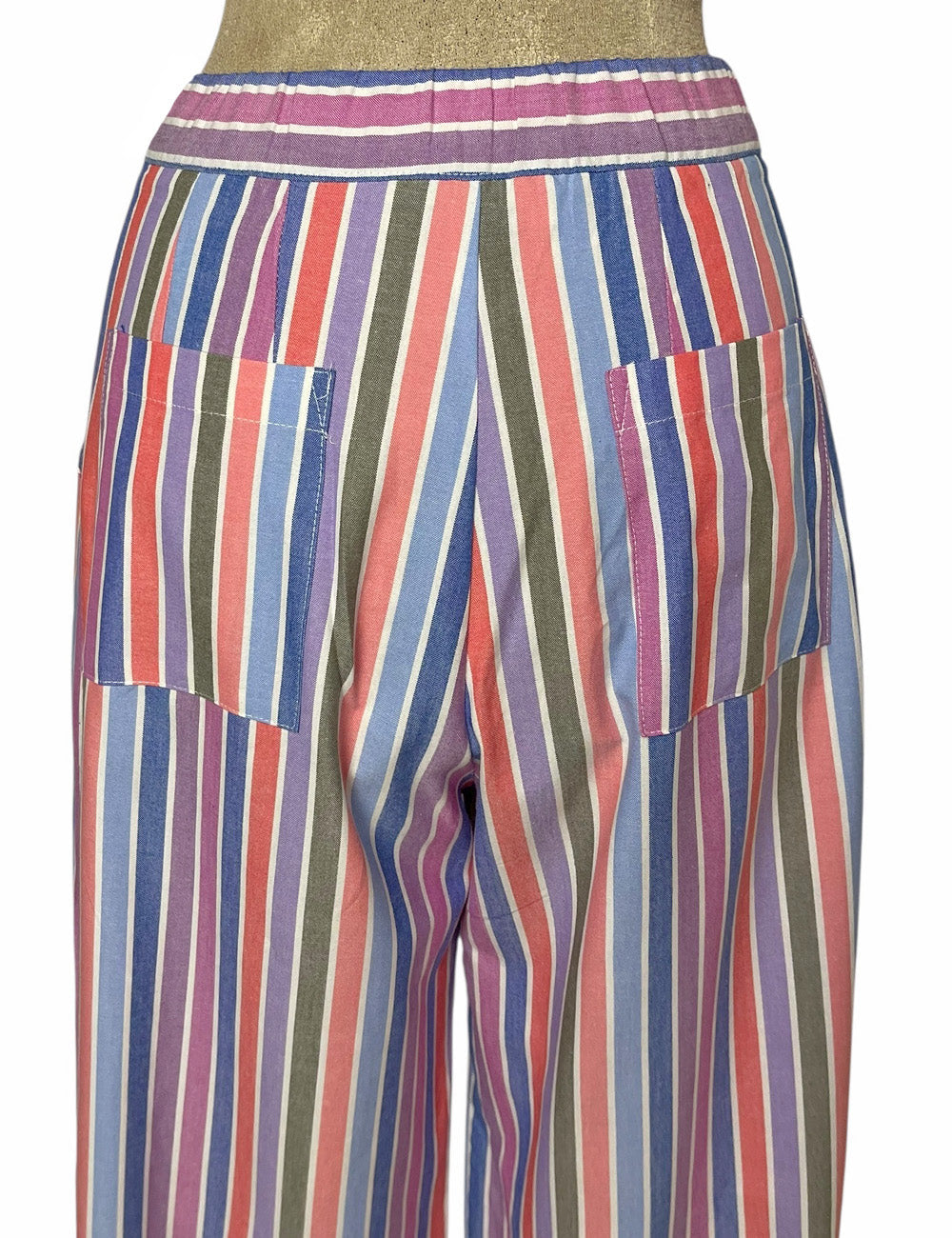 Scout 40s Colorful Cabana Stripe Wide Leg Trouser