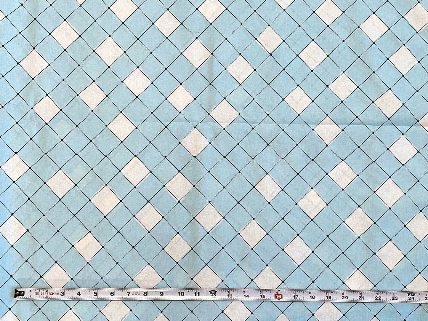 'Wonderland' Cotton Fabric (Blue)