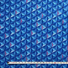 Load image into Gallery viewer, &#39;Sharkstooth&#39; Cotton Fabric (Sapphire)
