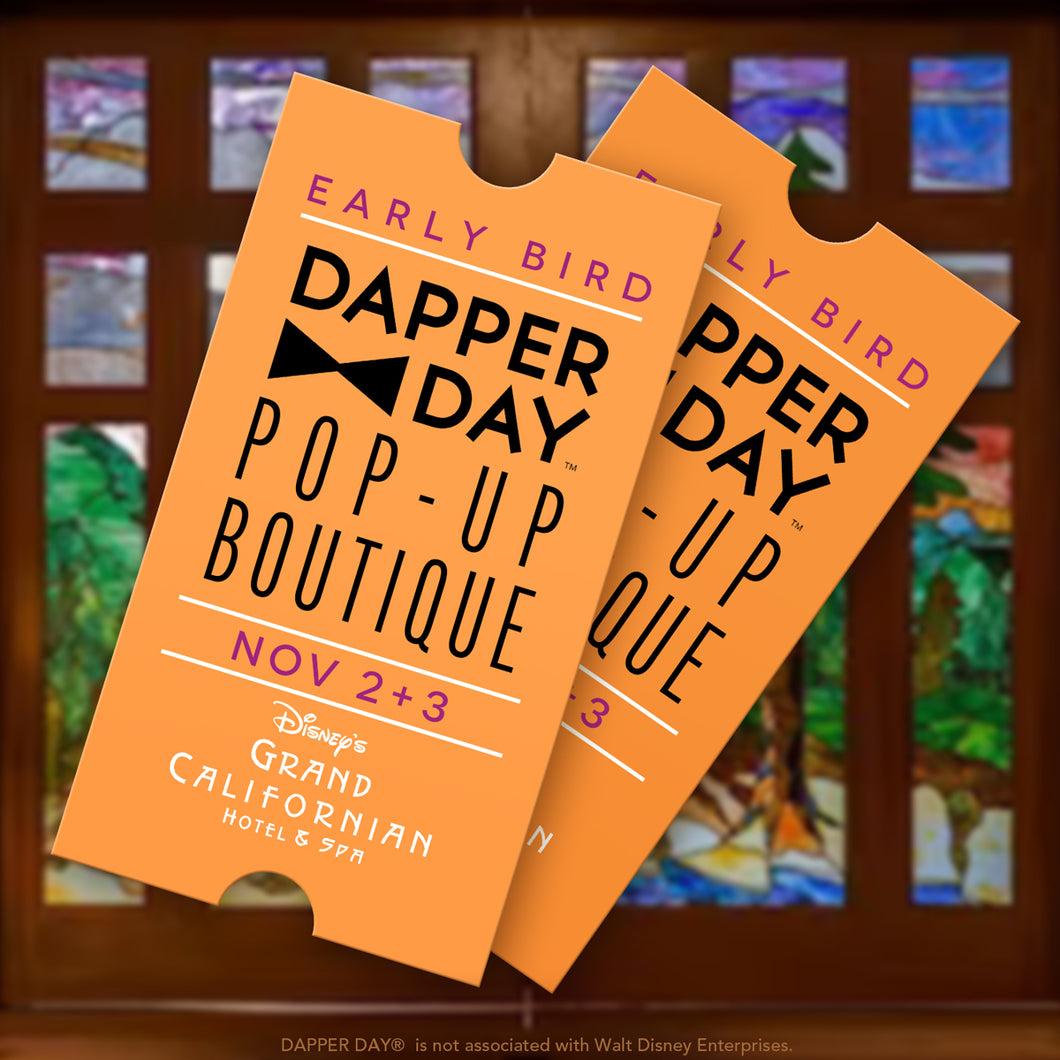 DAPPER DAY® Pop-Up Boutique at Disney's Grand Californian Hotel, FALL 2024 Edition