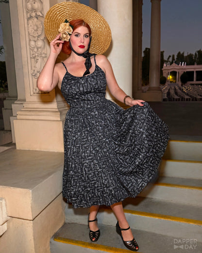 'Bats' Night Out' Party Dress in Cotton - PREORDER Ships Oct 13