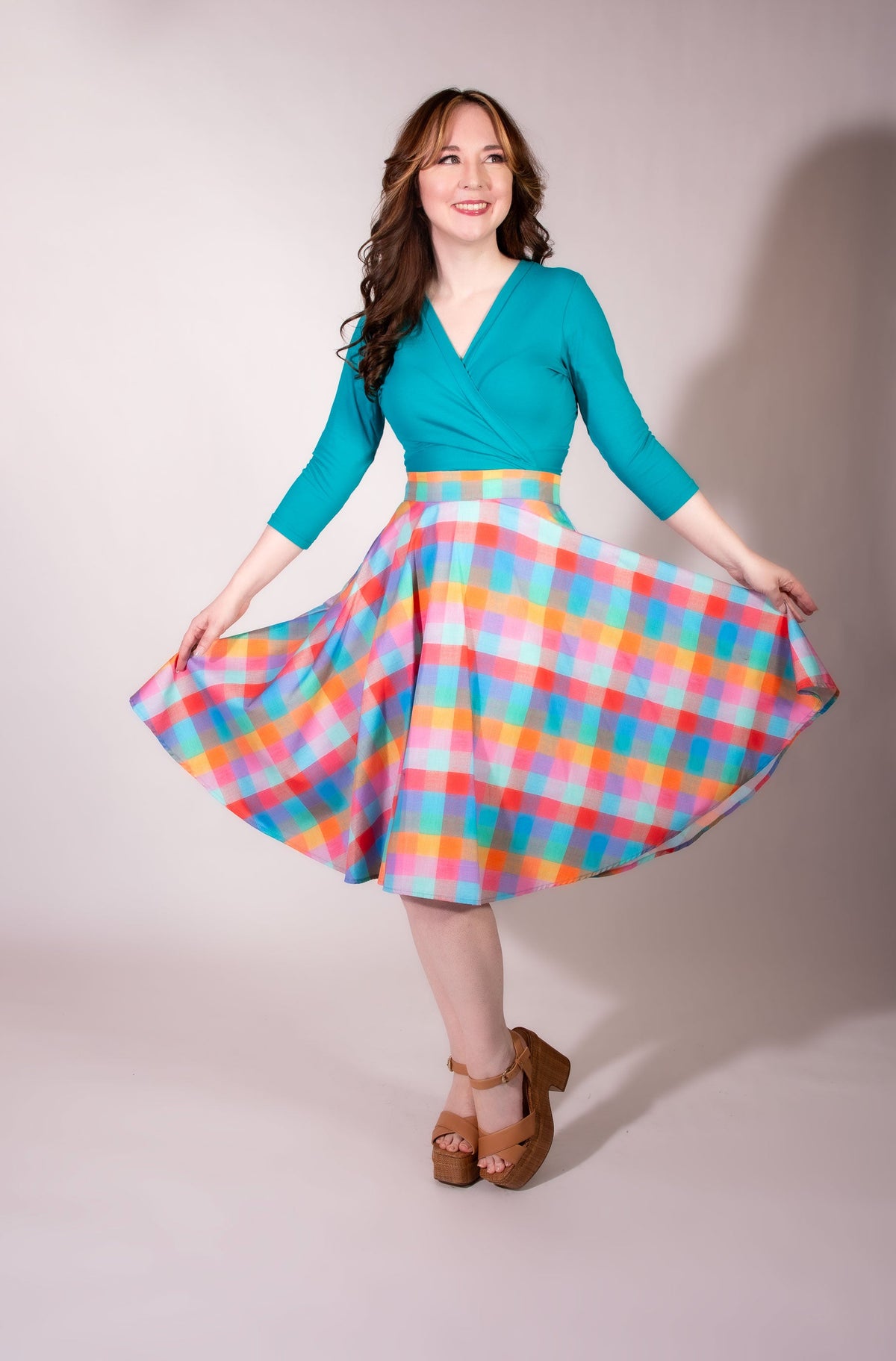 Circle Skirt - Rainbow Sherbet