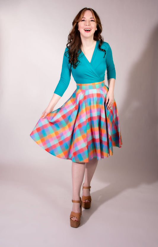 Circle Skirt - Rainbow Sherbet