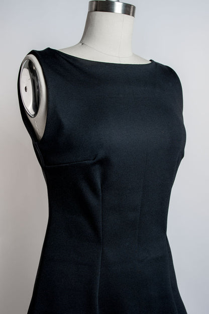 Nancy Shift Dress- Black Ponte