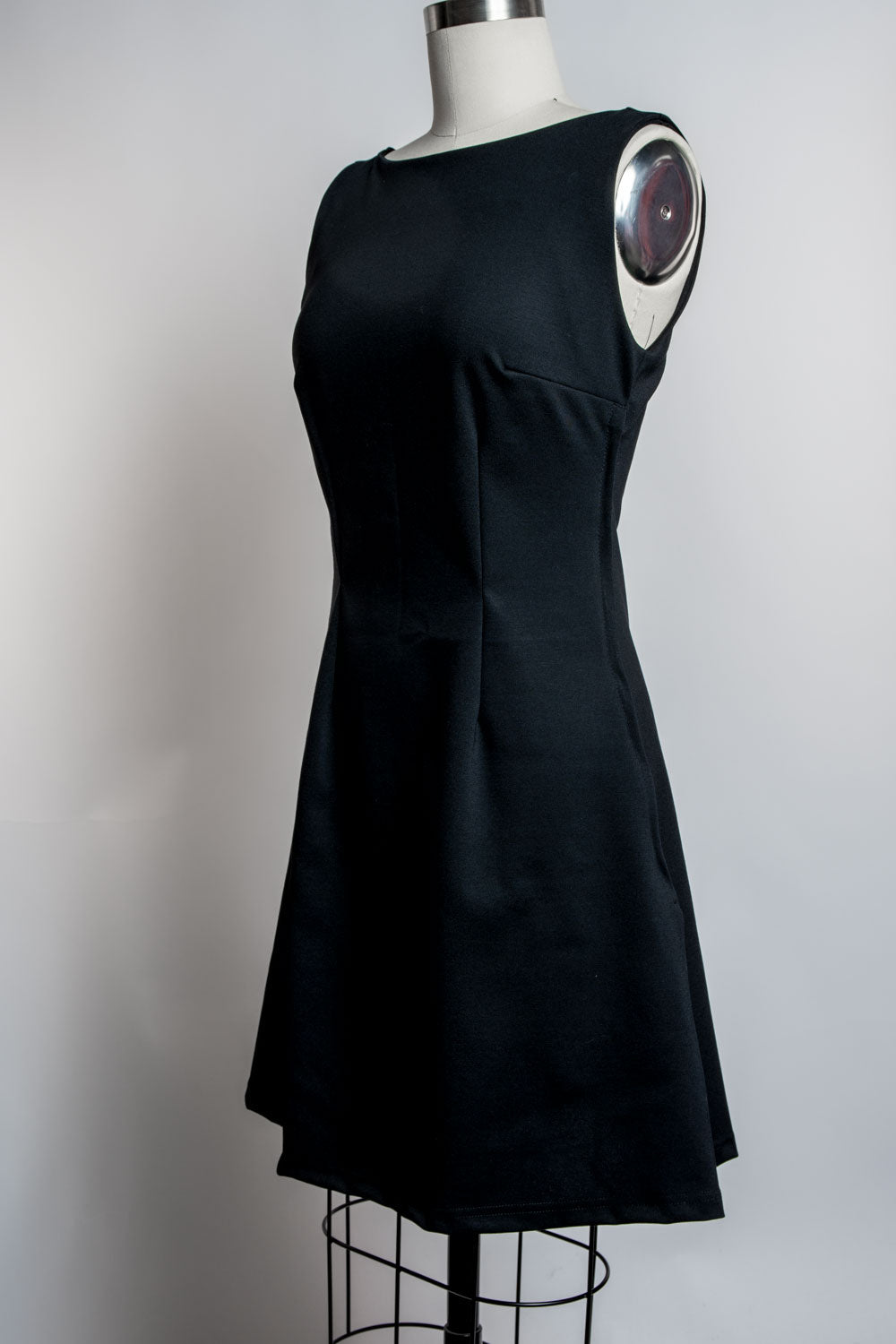 Nancy Shift Dress- Black Ponte