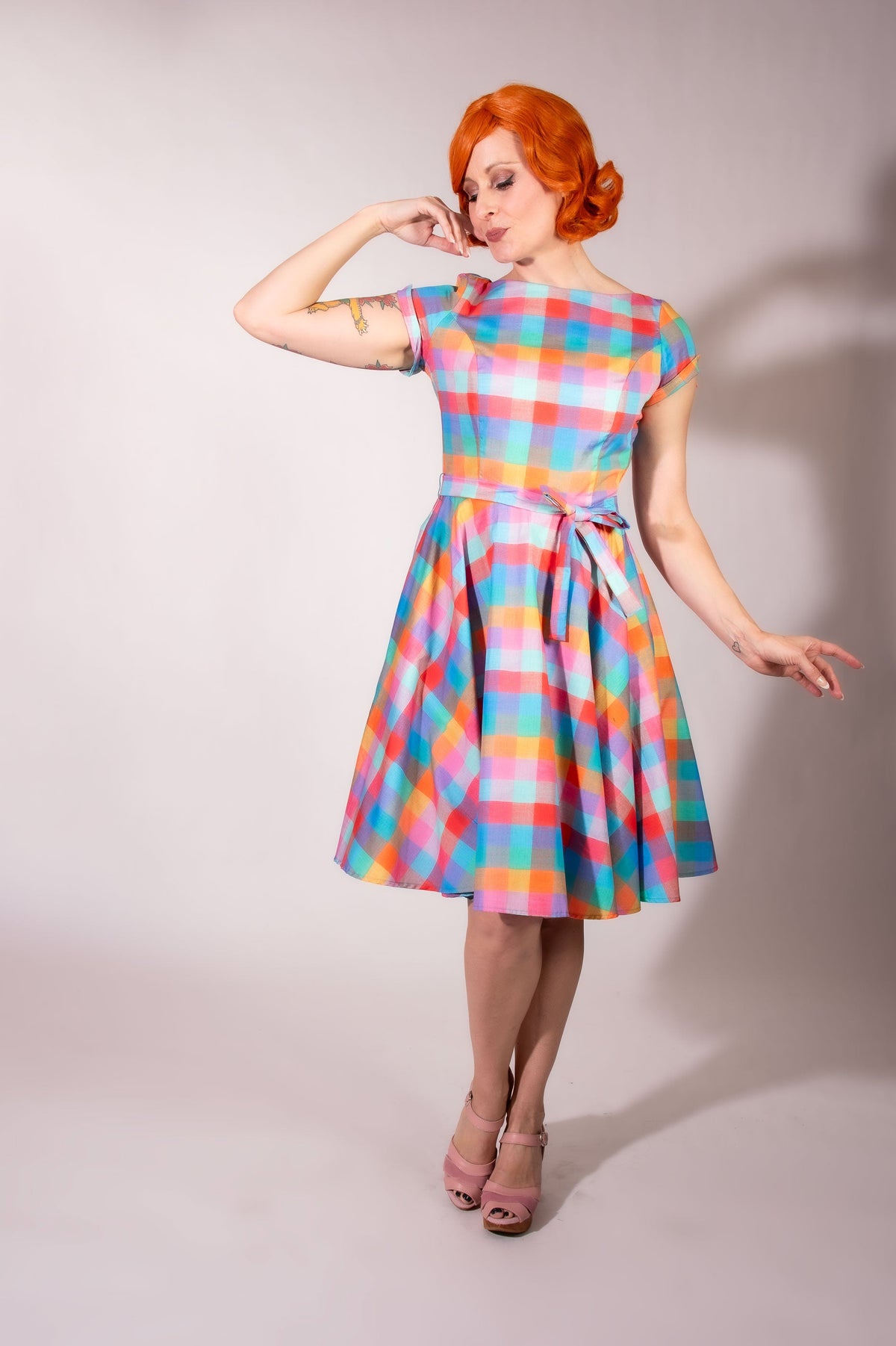 Melody Dress- Rainbow Sherbet