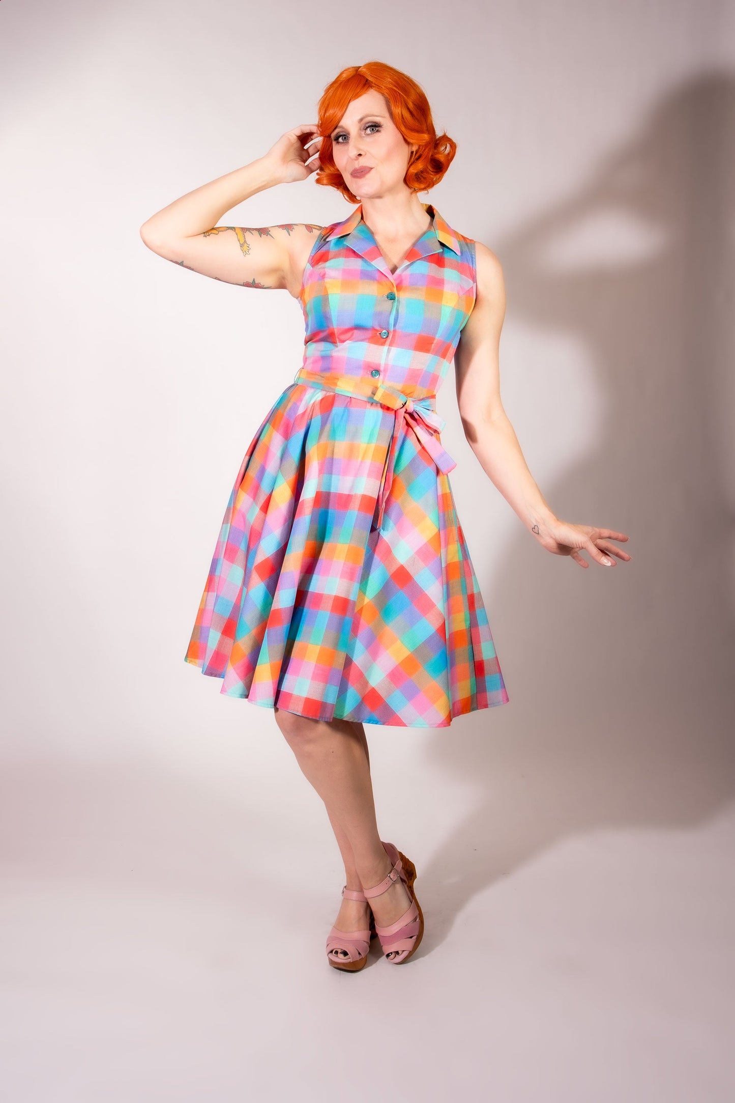 Staci Dress- Rainbow Sherbet *sale