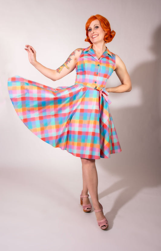 Staci Dress- Rainbow Sherbet *sale