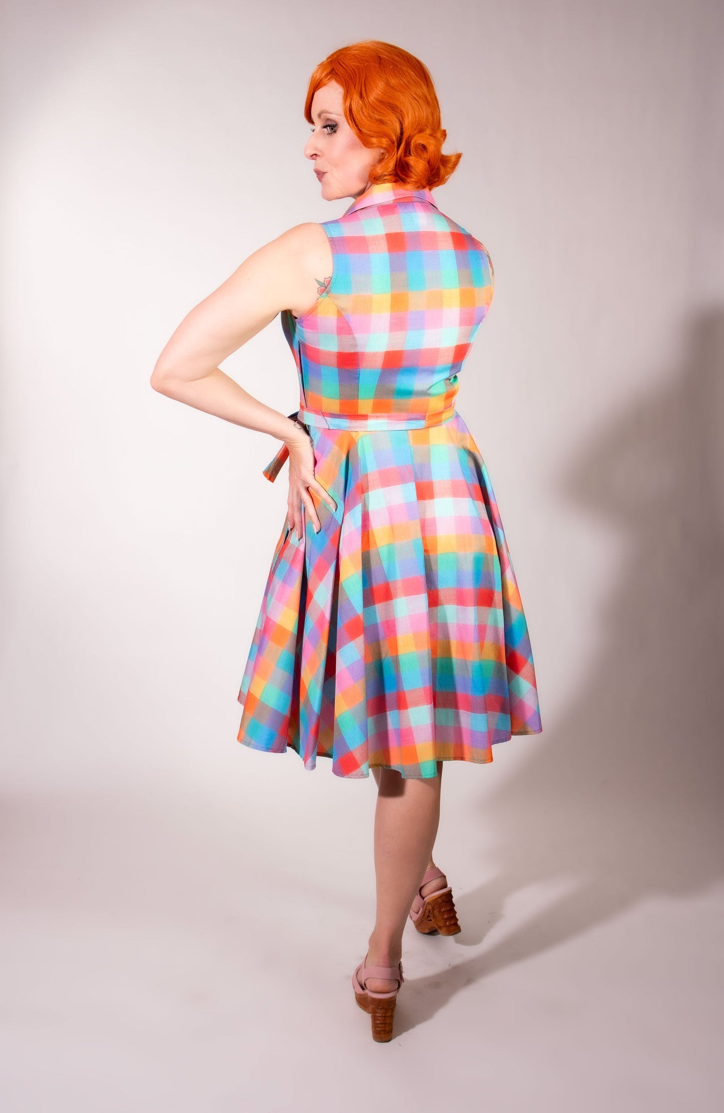 Staci Dress- Rainbow Sherbet *sale