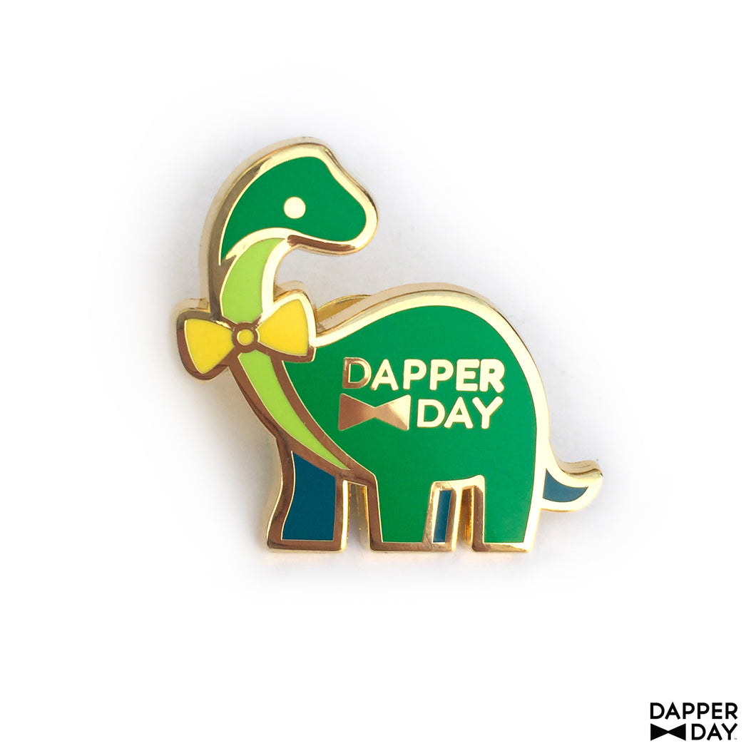 Dapper Dino Pin in Green
