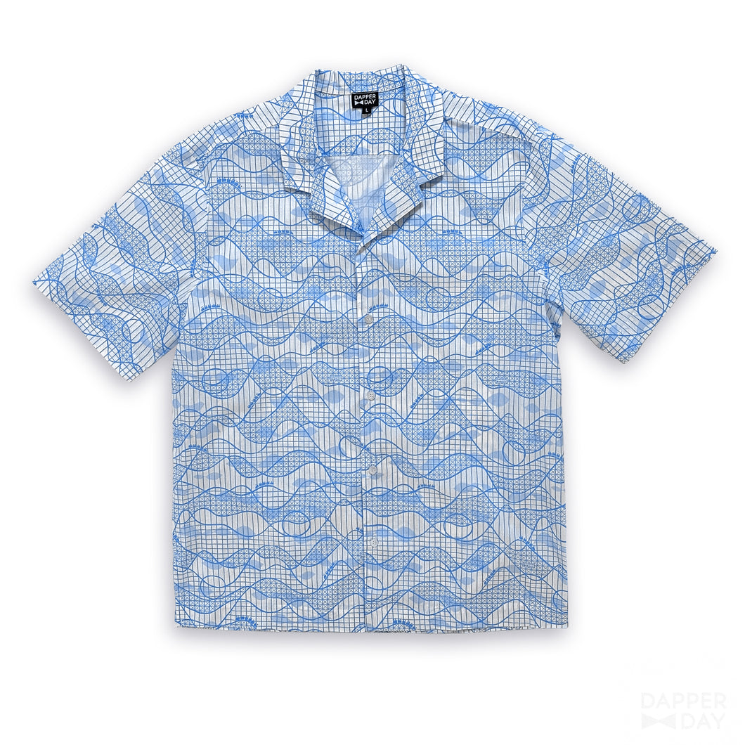 'Roller Coaster' Cotton Cabana Shirt - Final Sale