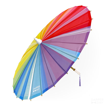 Spectrum Rainbow Print Parasol