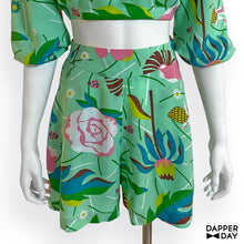 Load image into Gallery viewer, ‘Garden Party’ Playset Shorts in Rayon (Mint)
