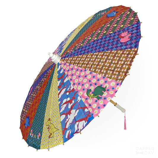 'Prehistoric Patchwork' Parasol