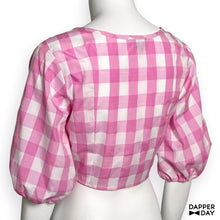 Load image into Gallery viewer, Gingham Meadow Blouse (Pink Lilac)
