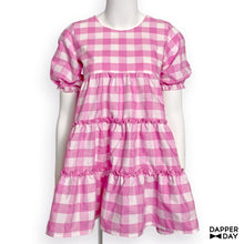 Load image into Gallery viewer, The Prairie Mini Dress (Pink Lilac Gingham)
