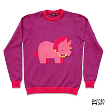 Load image into Gallery viewer, Pink Triceratops Knit
