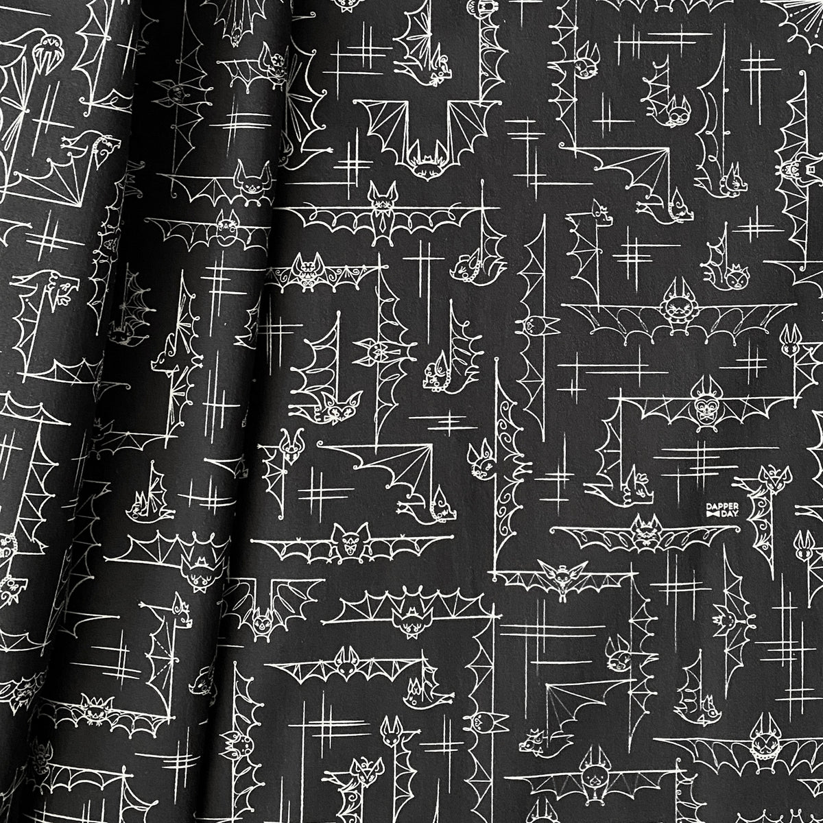 'Bats' Night Out' Cabana Shirt in Cotton - PREORDER Ships Oct 13