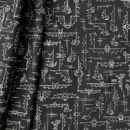 'Bats' Night Out' Cabana Shirt in Cotton - PREORDER Ships Oct 13