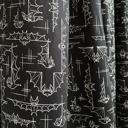 'Bats' Night Out' Stretch Cotton Fabric 3 Yards - PREORDER Ships Oct 13