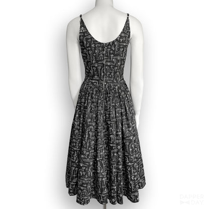 'Bats' Night Out' Party Dress in Cotton - PREORDER Ships Oct 13