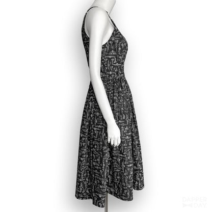 'Bats' Night Out' Party Dress in Cotton - PREORDER Ships Oct 13