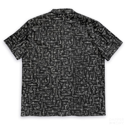'Bats' Night Out' Cabana Shirt in Cotton - PREORDER Ships Oct 13