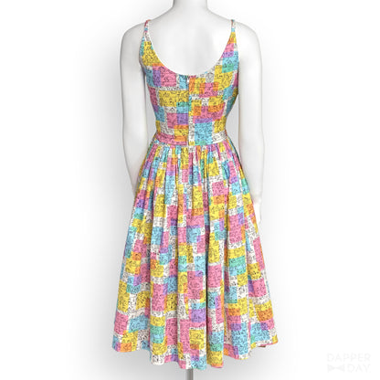 'Birds of a Feather' Party Dress in Cotton