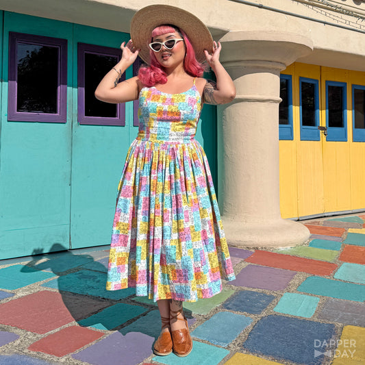 'Birds of a Feather' Party Dress in Cotton