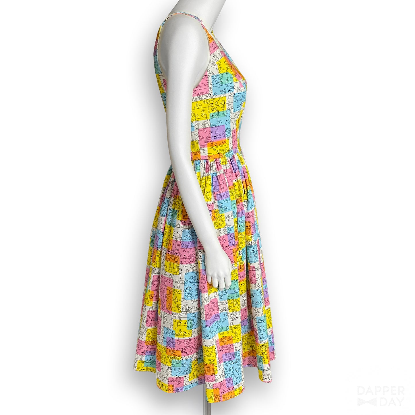 'Birds of a Feather' Party Dress in Cotton