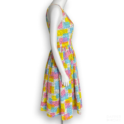 'Birds of a Feather' Party Dress in Cotton