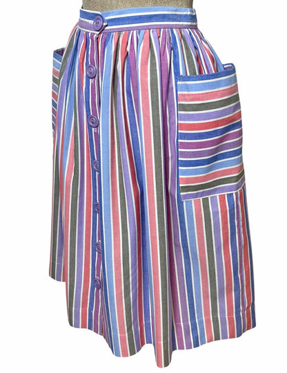 Scout 40s Colorful Cabana Stripe Petunia Skirt