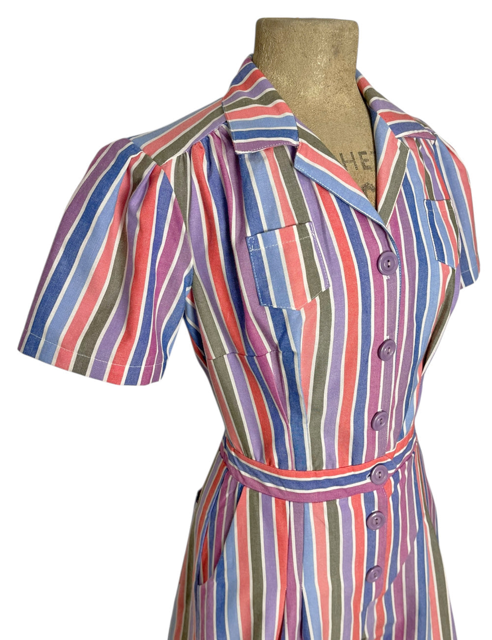 Scout 40s Colorful Cabana Stripe Carolina Romper